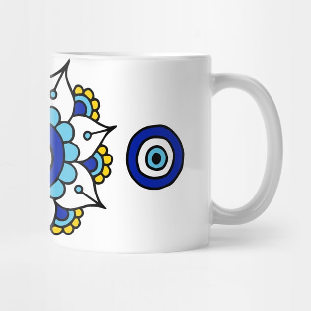 Blue Evil Eyes by HLeslie Design